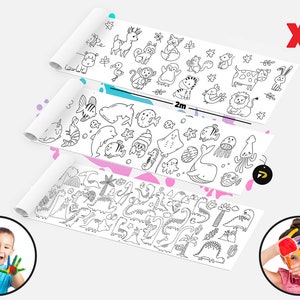 Riesiges Malseite-Banner, Riesen-Färbung, Geschenk für Jungen-Mädchen, Spaß-Kinderaktivitäten