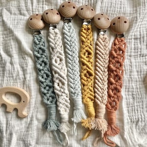 Macramé Speenkoord Handgemaakt: akcesoria dla dzieci, kraamcadeau, prezenty na babyshower