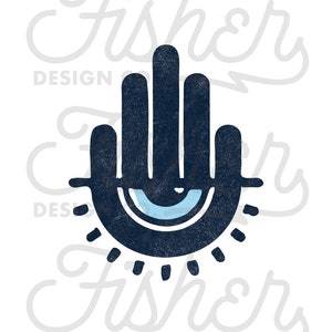 Hamsa Print | Middle Eastern Hand Print | Protection from Evil Eye Hamsa Wall Art