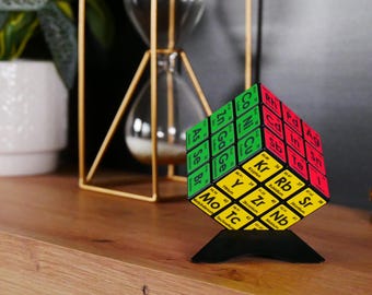 Periodic Table Puzzle Cube – Science 3x3 Educational Decorative