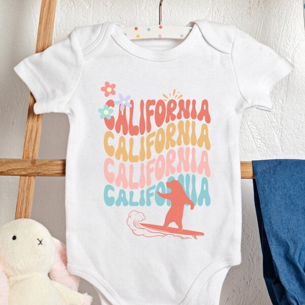 Bella Canvas San Diego California Beach Souvenir Baby Bodysuit Travel Cities Infant Baby Bodysuit