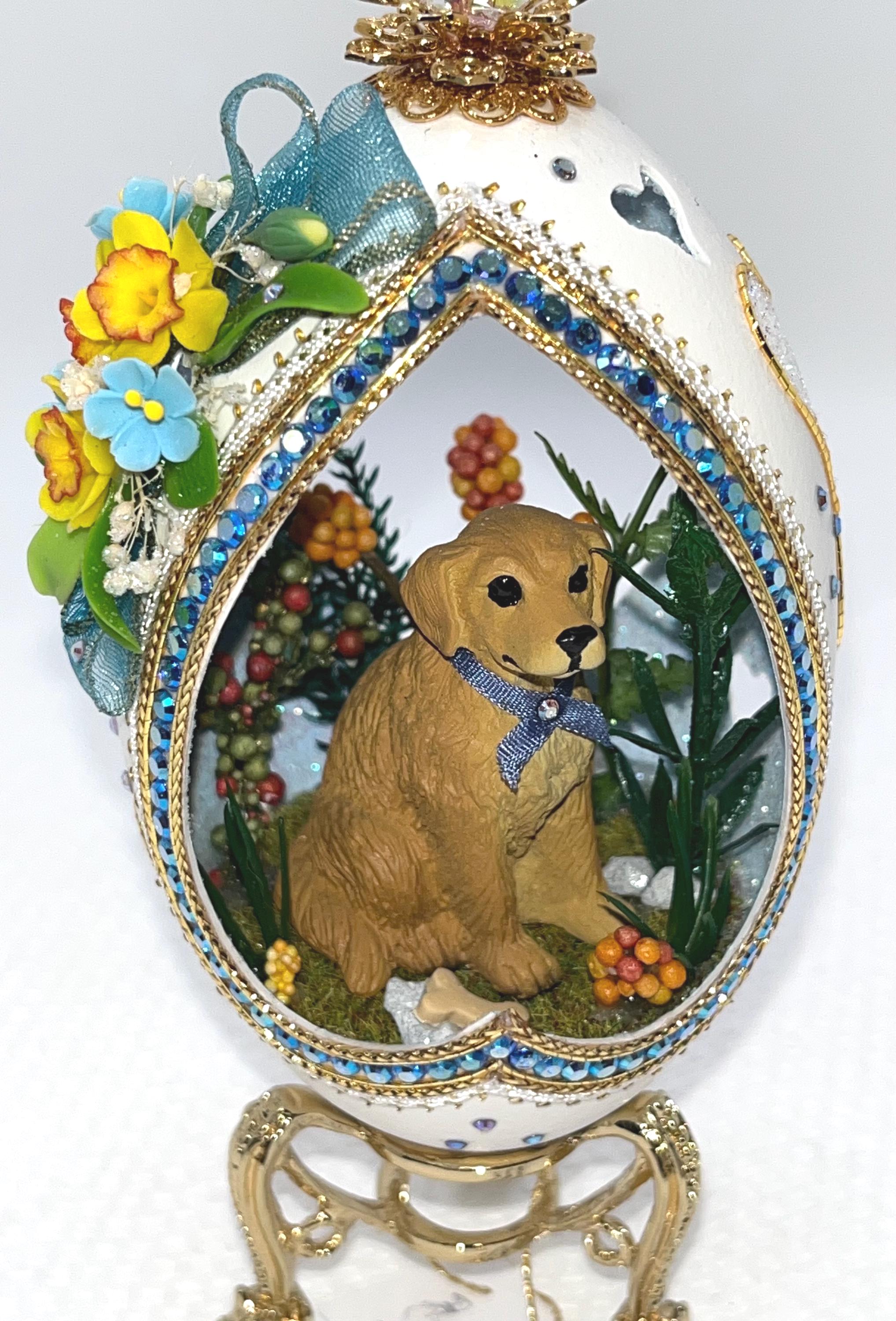 Swarovski Crystal Golden Retriever - Etsy