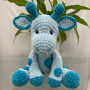 Schema all'uncinetto per la giraffa Jerry Mini, carina giraffa di peluche, giraffa all'uncinetto, regalo fatto a mano, animale di peluche coccoloso, adatto ai principianti