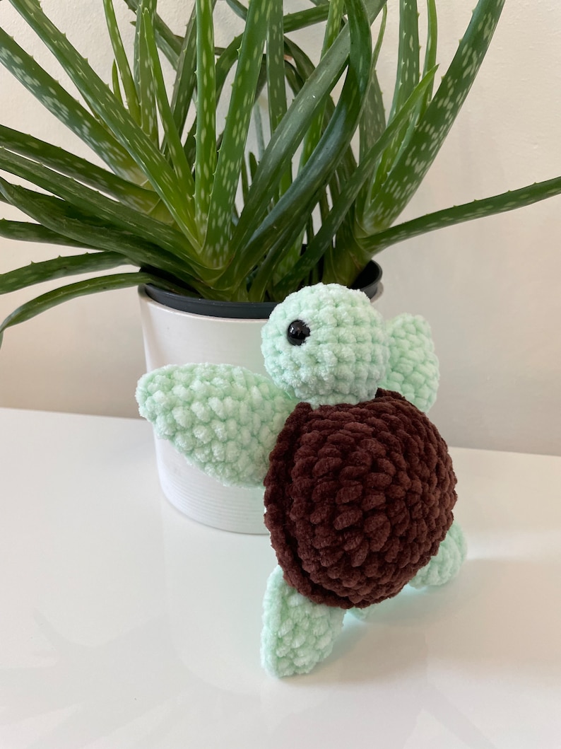 Crochet Sea Turtle Pattern PDF, 3 Sizes Amigurumi Bundle, Beginner Friendly Stuffed Turtle Plushie, Instant Digital Download image 7