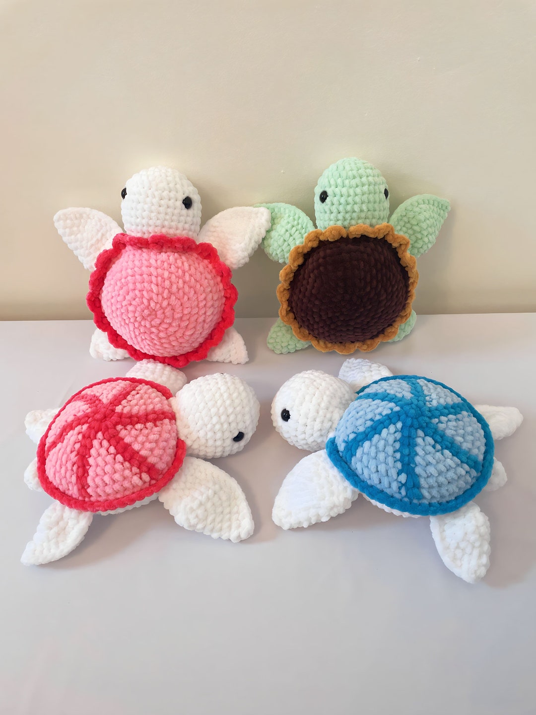 Toy Turtle Pattern Crochet Turtle Pattern Set: 4-in-1 Amigurumi Toy (PDF Pattern) - Etsy UK