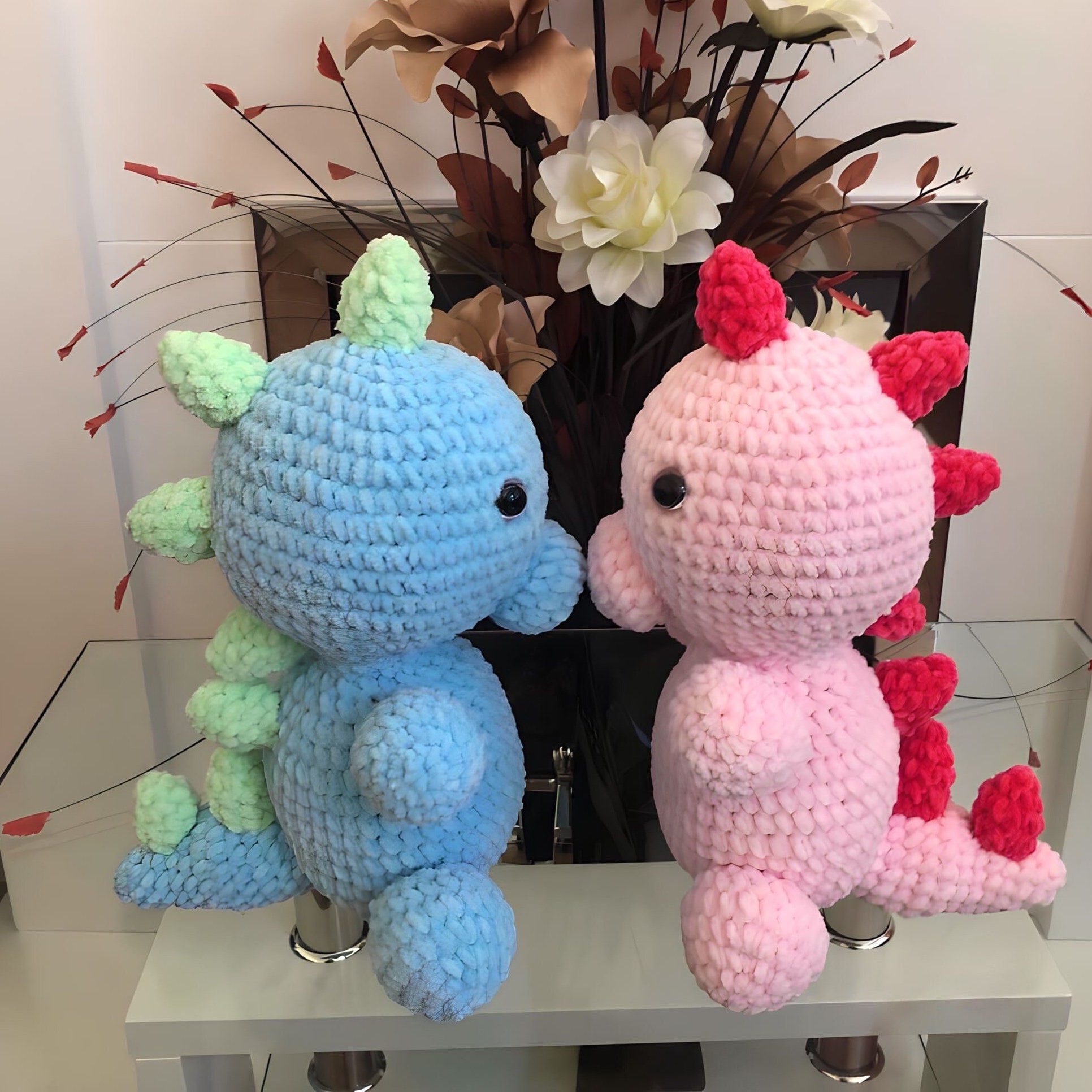37 Dinosaur Crochet Patterns for Roaring Cute Amigurumi Projects 6 Crochet Dinosaur Pattern: Chunky Yarn Amigurumi Dino