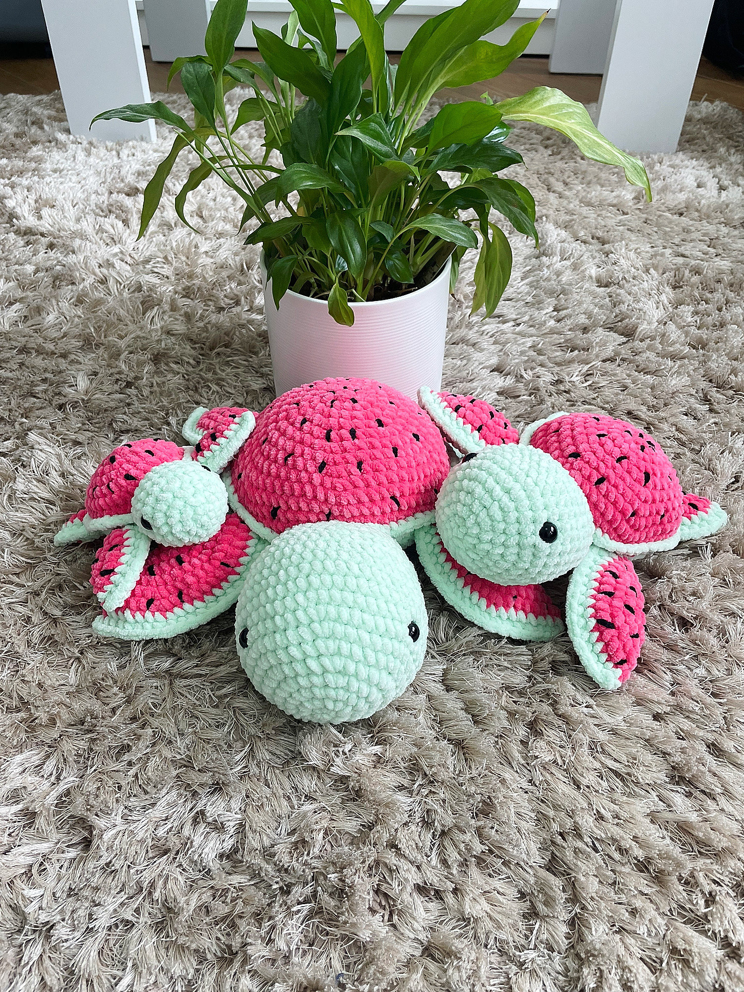 39 Crochet Watermelon Patterns to Cheer You Up 31 Crochet Watermelon Turtle Pattern Set: Amigurumi Plush