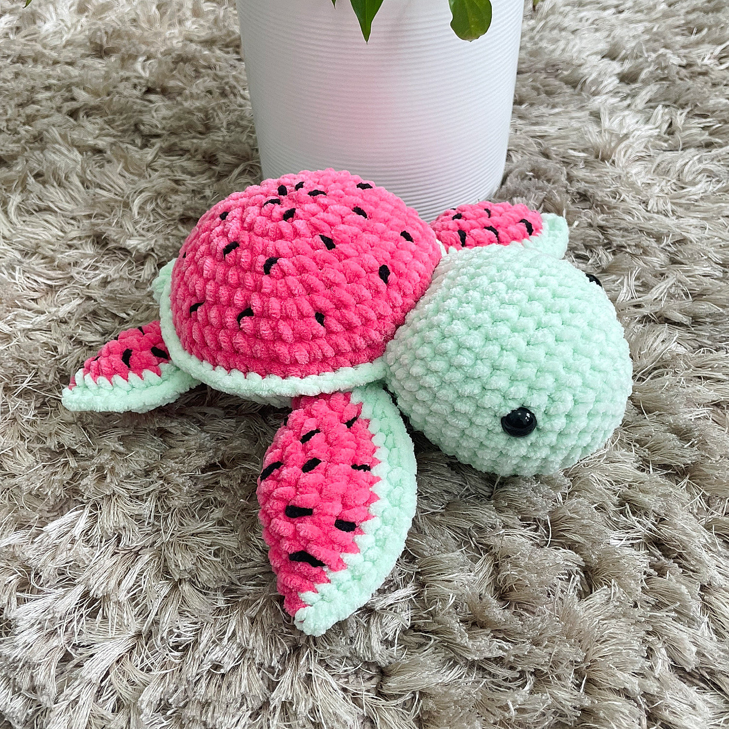 39 Crochet Watermelon Patterns to Cheer You Up 30 Large Crochet Watermelon Turtle Pattern: Amigurumi Toy