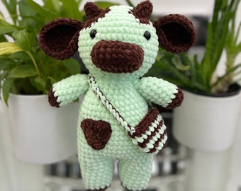Patrón de vaca de crochet: Peluche amigurumi (Patrón PDF)
