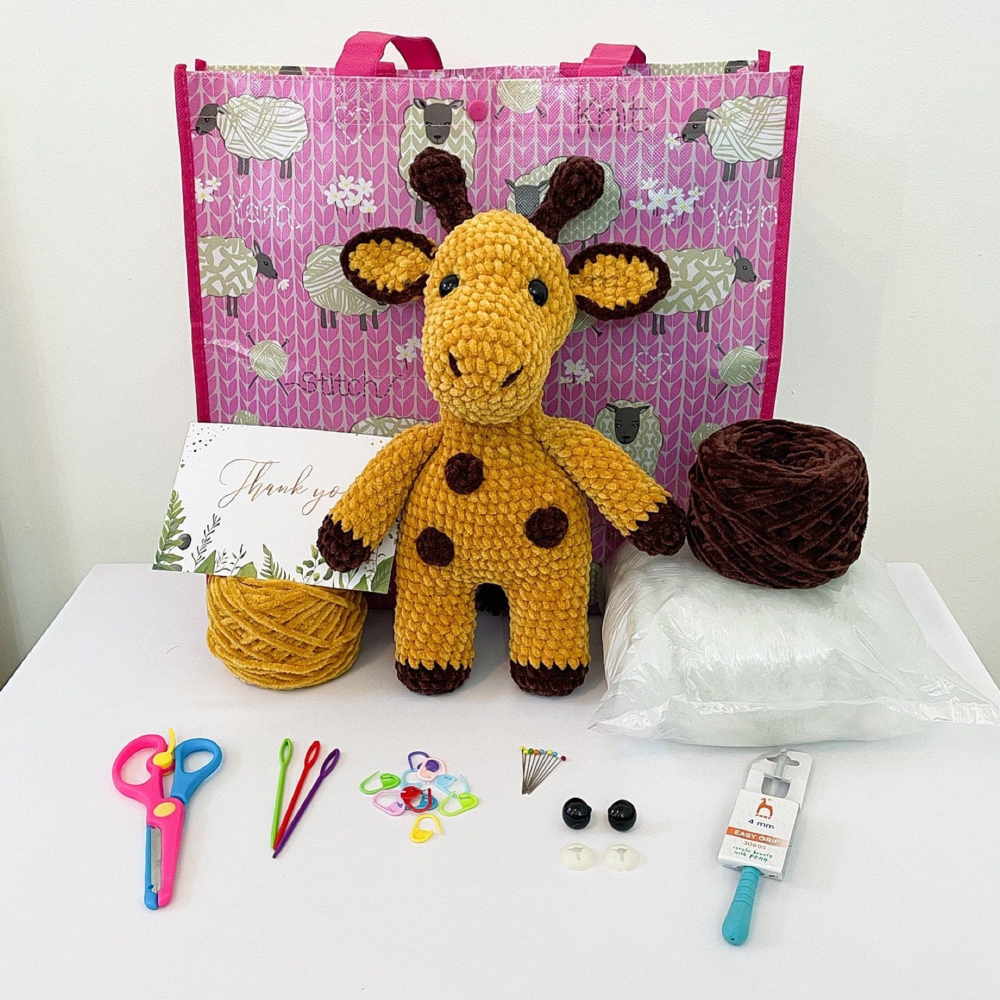 Kit de ganchillo para un lindo juguete animal amigurumi Gina la Jirafa Kit  de bricolaje/kit de artesanía/paquete de inicio -  México