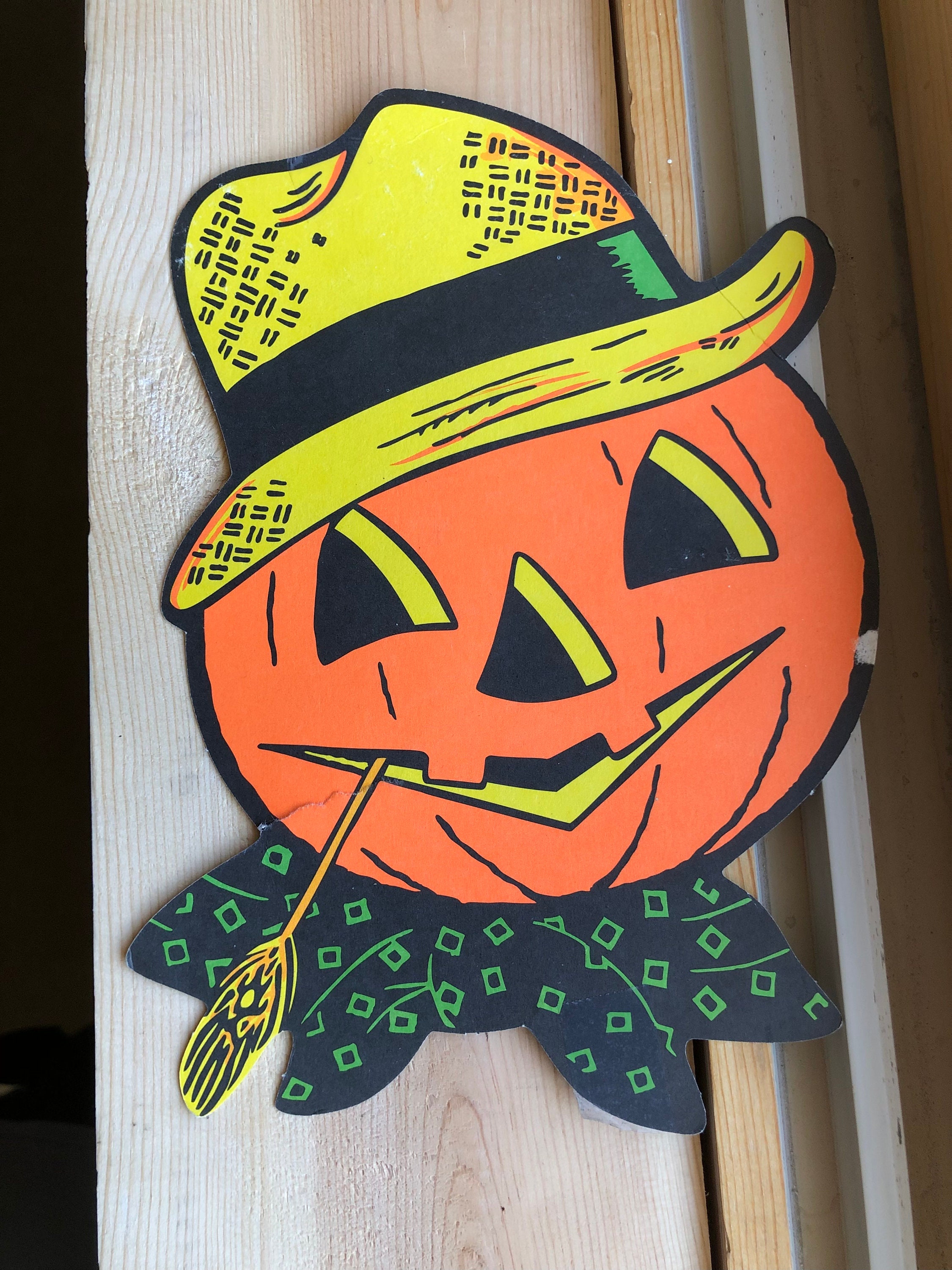 Vintage Halloween Biestle Die Cut Paper Decorations Jack Etsy