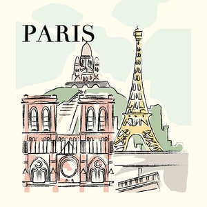 Carta Bella - CBMG60072 Paris Art Print  8 x 10