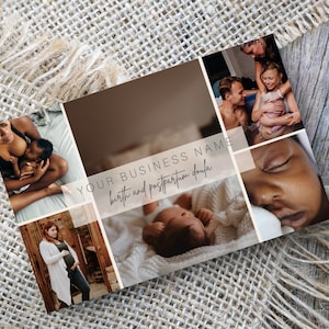 Geburt und Postpartum Doula Visitenkarte, Doula Marketing-Materialien, bearbeitbare Doula-Vorlagen, Doula Business-Tools Bild 2