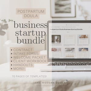 Postpartum Doula Business Startup Bundle, Postpartum Doula Contract, Postpartum Doula Welcome Packet, Doula Handouts, Doula Business Forms