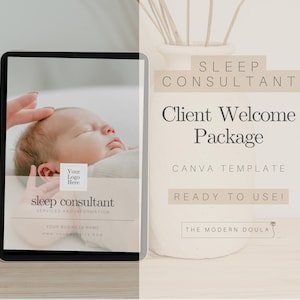 Sleep Consultant Client Welcome Package, Sleep Consultant Business Forms, New Client Package, Sleep Consultant Forms, Sleep Training