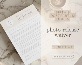 Doula Photo Release Waiver, Birth Doula Client Waivers, Doula Business Forms, Doula Client Intake Forms, Postpartum Doula Client Handout