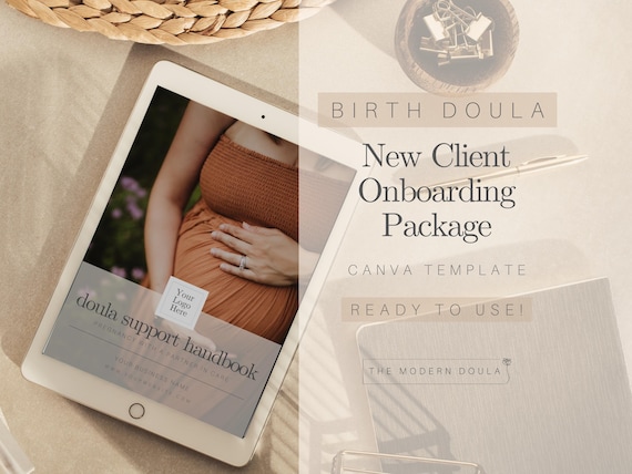 Birth Doula Client Onboarding Package, New Client Forms, Doula Business Resources, Doula Client Welcome Packet, Birth Plan, Client Handout