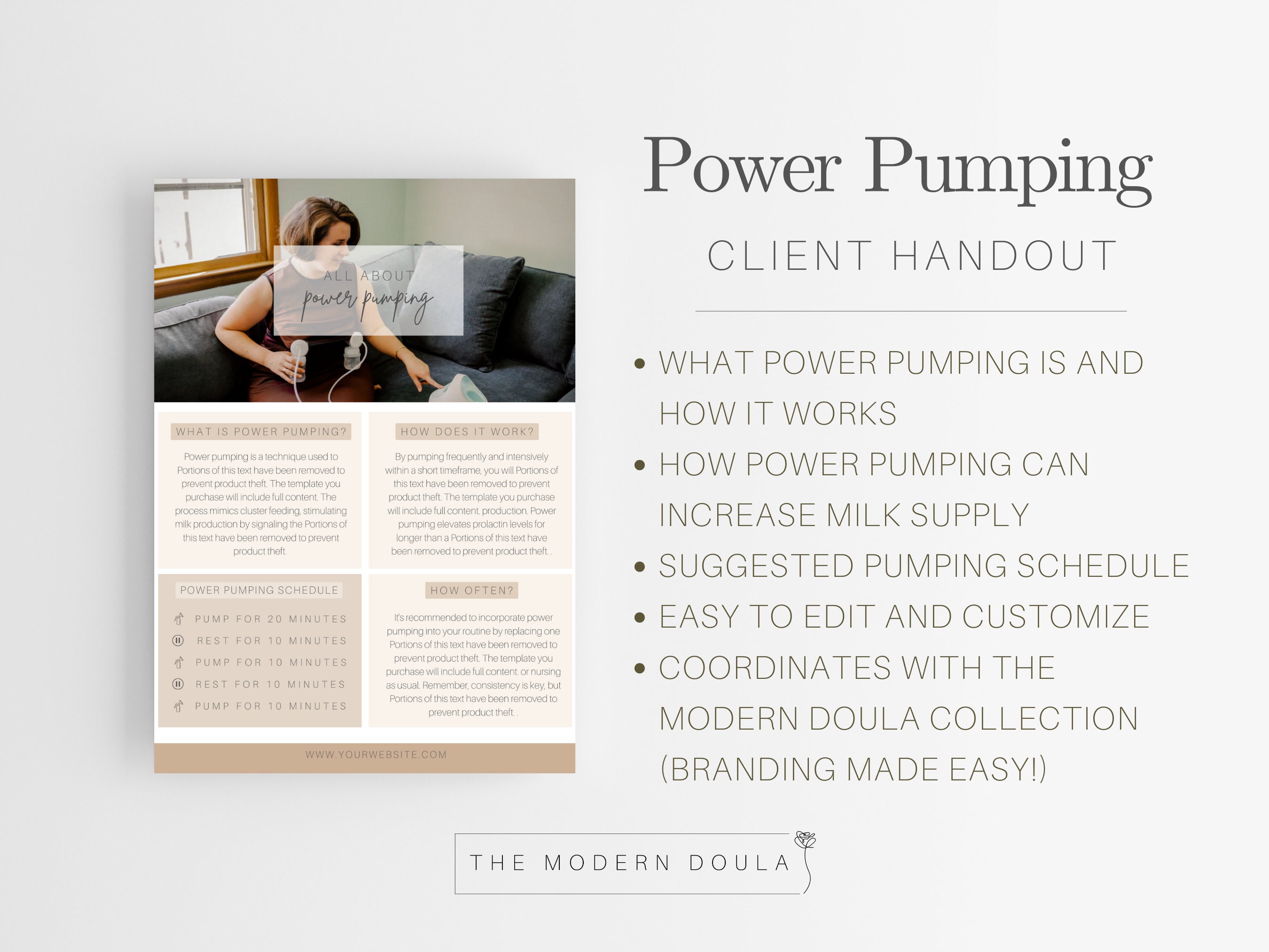 Power Pumping Handout.pdf Power Pumping Breastfeeding Client Handout, Lactation Consultant Forms ...