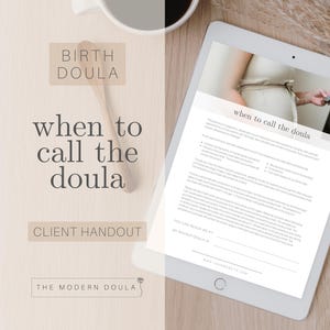 When to Call the Doula Handout, Birth Doula Client Handout, Doula Forms, Doula Business Forms, Doula Client Intake Forms, Doula Paperwork