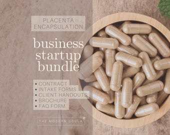 Placenta Encapsulation Business Startup, Placenta Encapsulation Contract, Postpartum Doula Services, Postpartum Planning, Doula Business