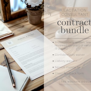 Lactation Consultant Client Contract, Breastfeeding Counsellor Contract, IBCLC contract, Client Intake forms, Lactation Counsellor Forms