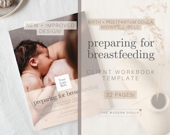 Manual de preparación para la lactancia materna, formularios editables para consultoras de lactancia, folleto para doulas posparto, recursos para IBCLC