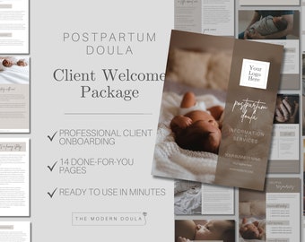 Postpartum Doula Willkommenspaket, Doula Kunden Willkommenspaket, Postpartum Doula Neukunden Paket, Doula Forms, Doula Business