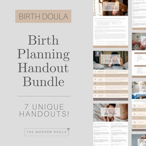 Doula Handouts, Editable Birth Doula Client Handouts, Birth Planning Templates, Childbirth Education Resources, Doula Templates, Doula Forms