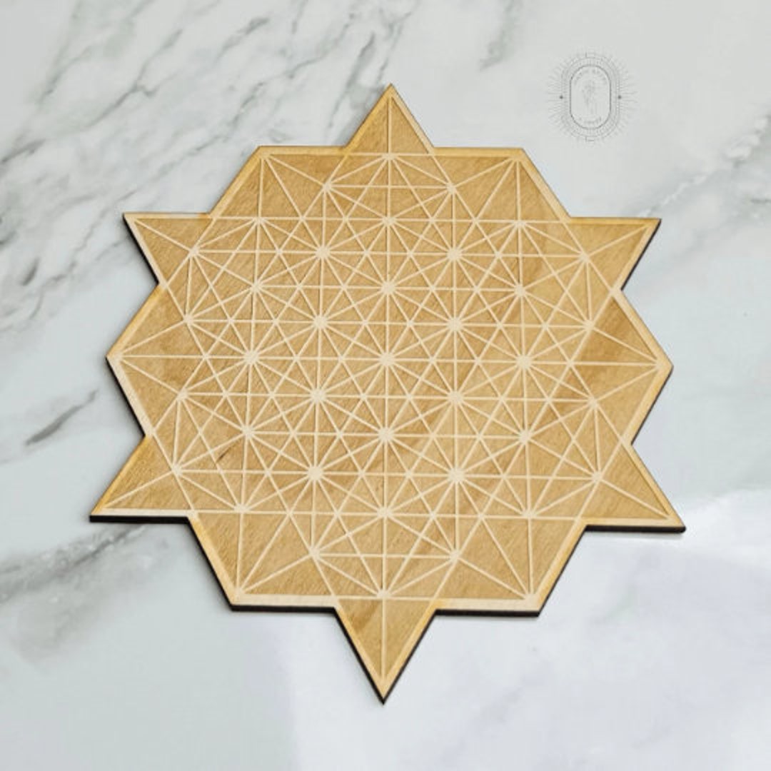 64 Grid Tetrahedron 8 Star Tetrahedron Crystal Grid - Etsy