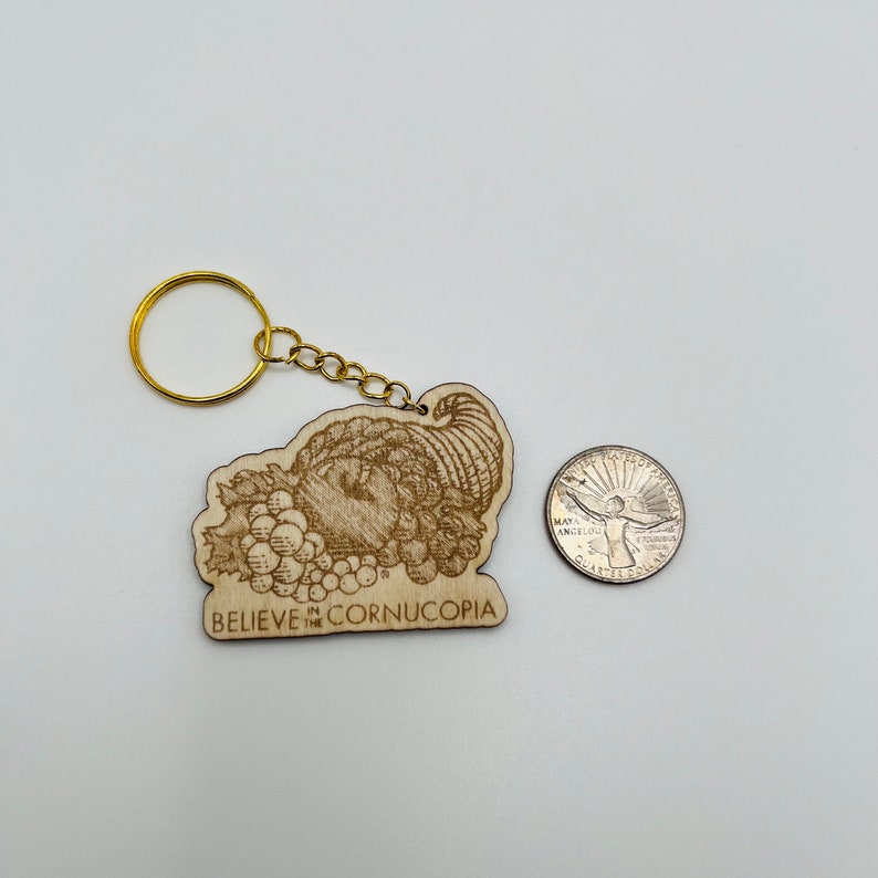 Cornucopia Fruit of the Loom Mandela Effect Conspiracy Theory Keychain