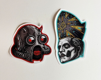 Ghost - Papa Emeritus IV & Nameless Ghoul Vinyl Sticker