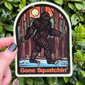 „Gegon Squatchin’ Big Foot“ Aufkleber