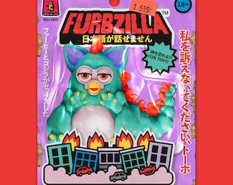 Pegatina de juguete falsa de parodia de Furbzilla