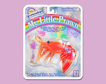 My Little Prawn Prawnelope Sticker Parody Toy Art