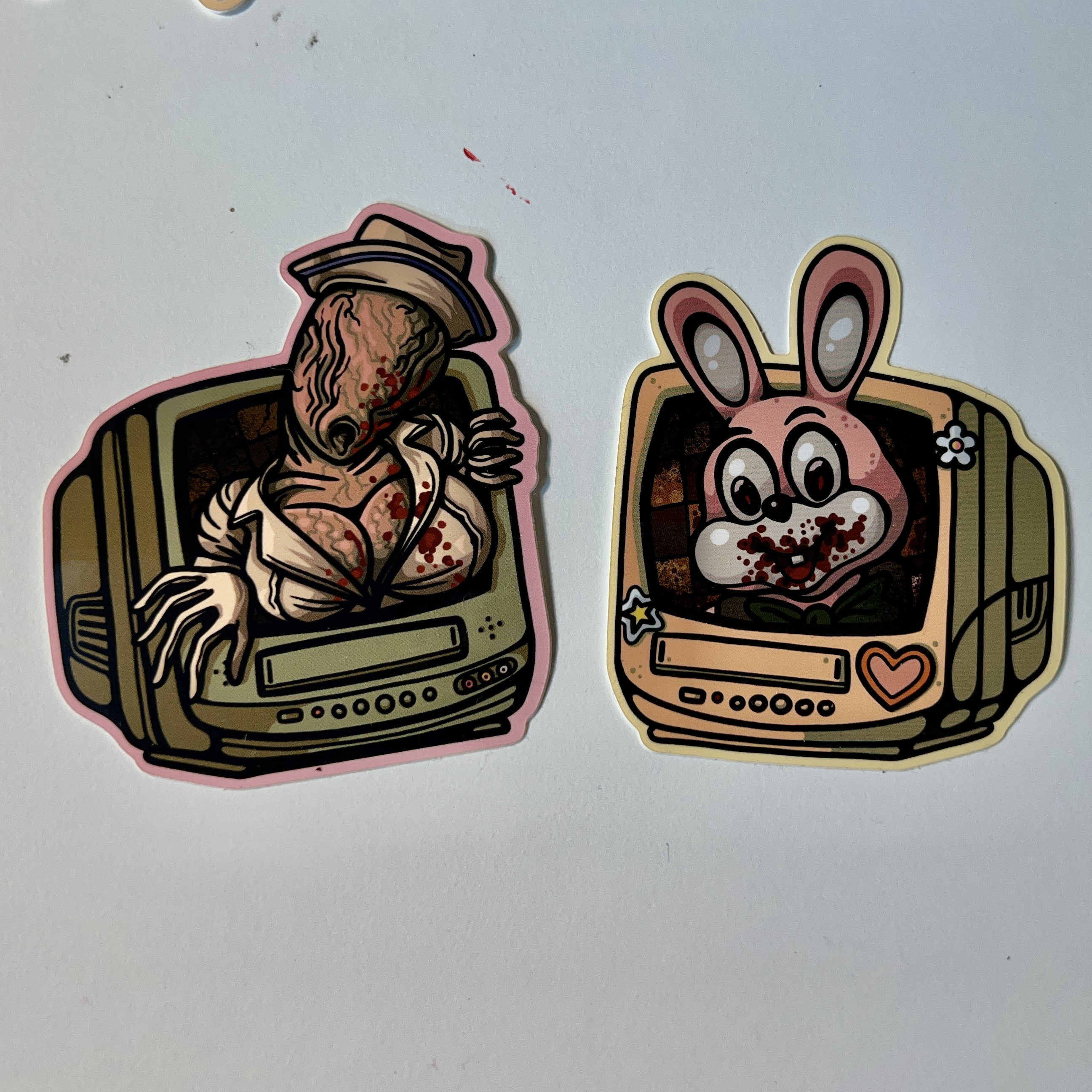Retro TV PS1 PS2 Silent Hill Nurse Robbie the Rabbit Stickers Vinyl ...