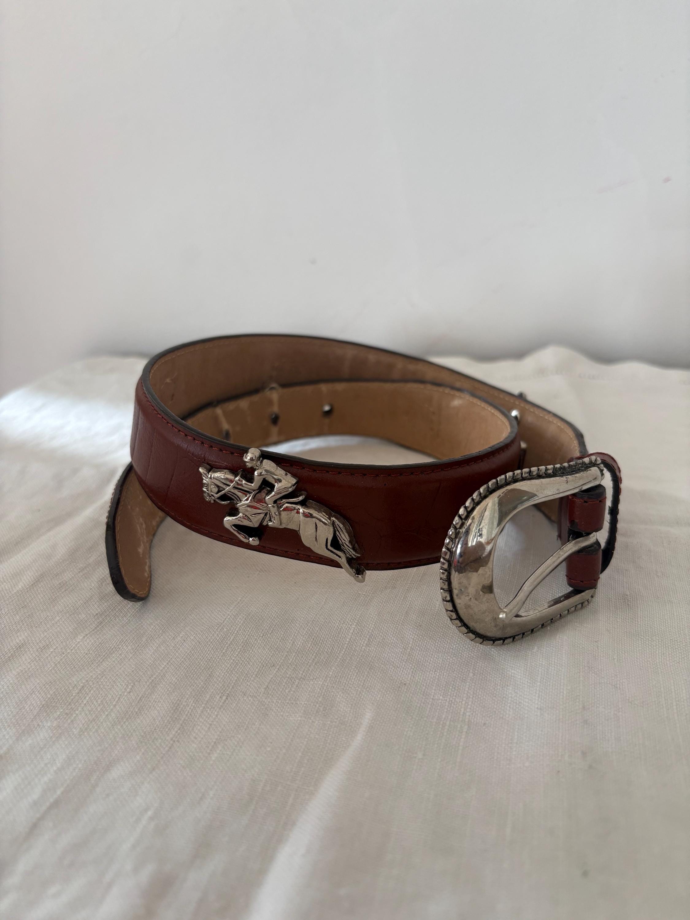 Vintage Ralph Lauren Metal Belt - Etsy