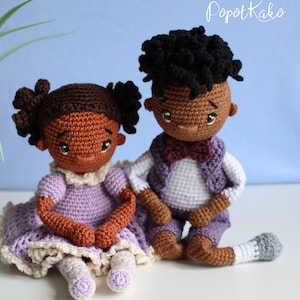 Handmade Black Amigurumi Doll