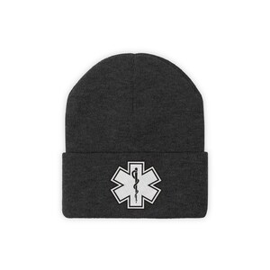 Star Of Life Knit Beanie Embroidered