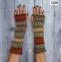 Wool Fingerless Gloves: Knit Wrist Warmers - Fall Fashion product logo