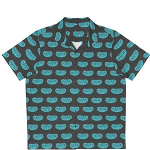 Mitochondria Hawaiian-Style Shirt, Cell and Molecular Biology Lab button up shirts, Lab Science shirts with collar, Science lab shirt gifts