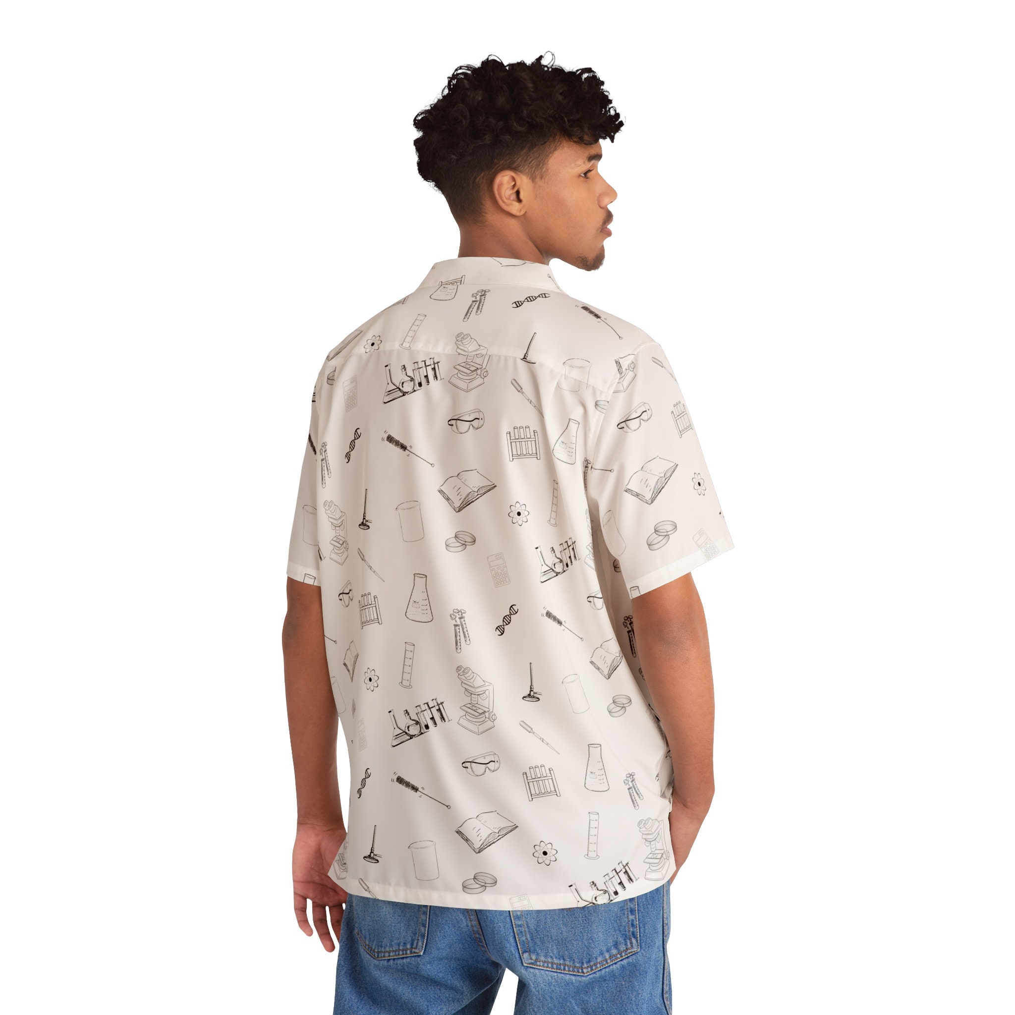 Science-themed Hawaiian Shirt Chemistry and Biology Lab - Etsy
