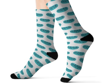 Calcetines de biología de mitocondrias para estudiantes, profesores e investigadores, calcetines de biología celular con patrón de mitocondrias, regalo para tutores y profesores