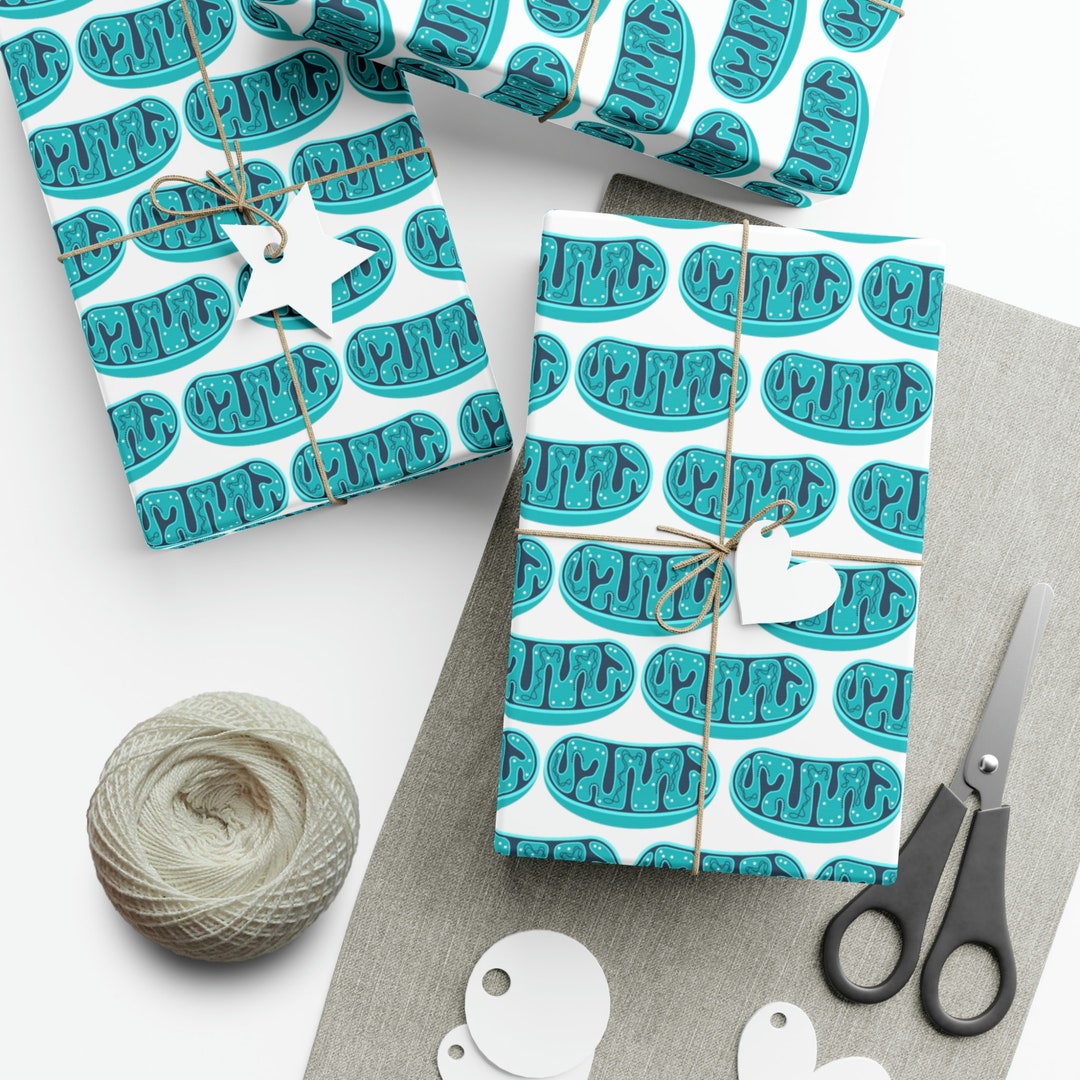 Mitochondria Ecofriendly Gift Wrap Paper Mitochondria Cell Biology Wrapping Paper Science