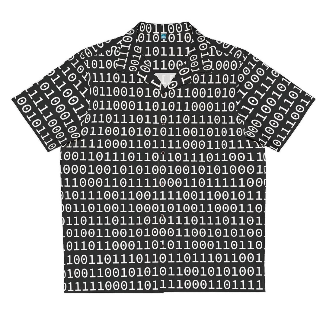 Binary Code Computer Programmer Hawaiian Style Shirt, Programming ...