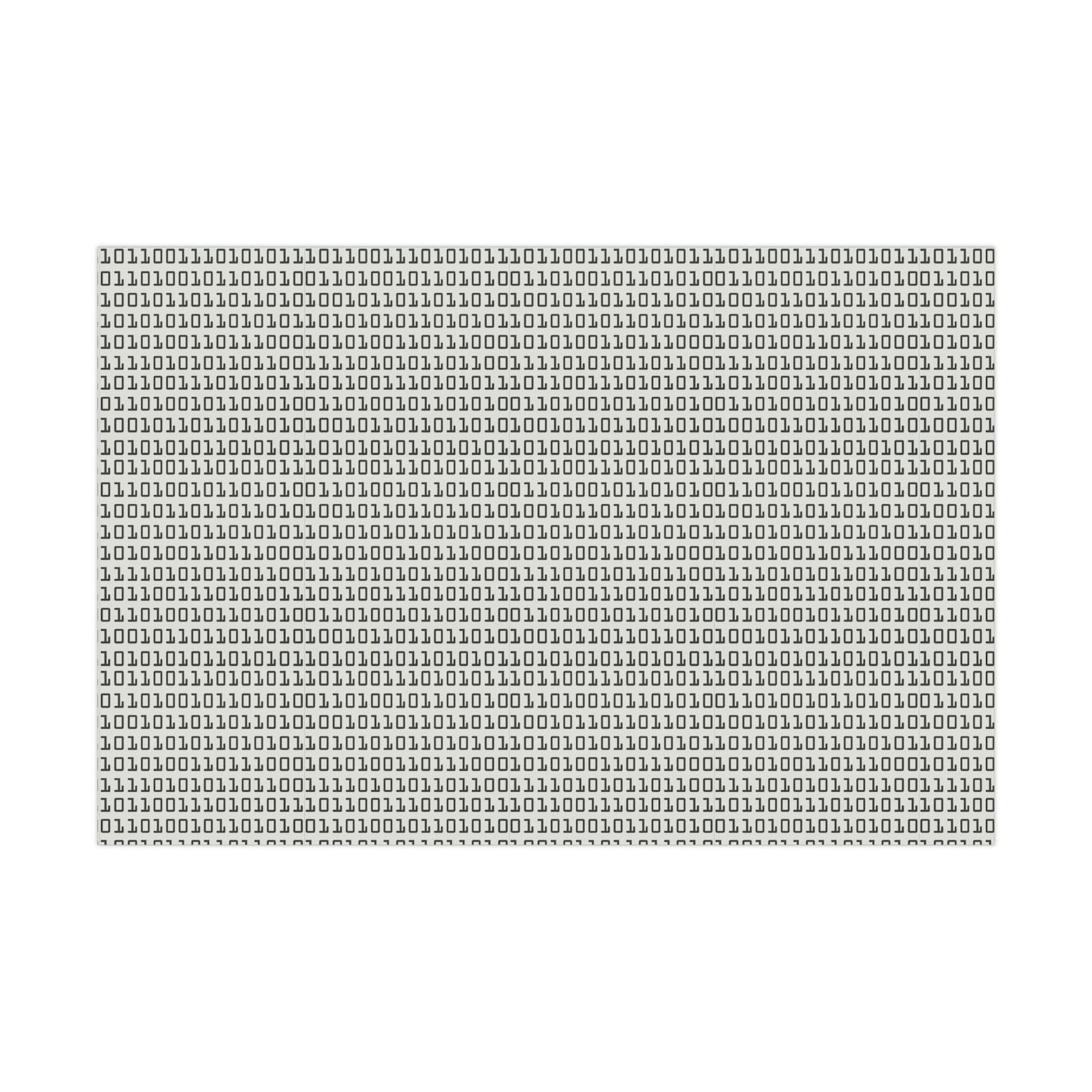 Binary Code Ecofriendly Gift Wrap Computer Programmer Gift Wrap