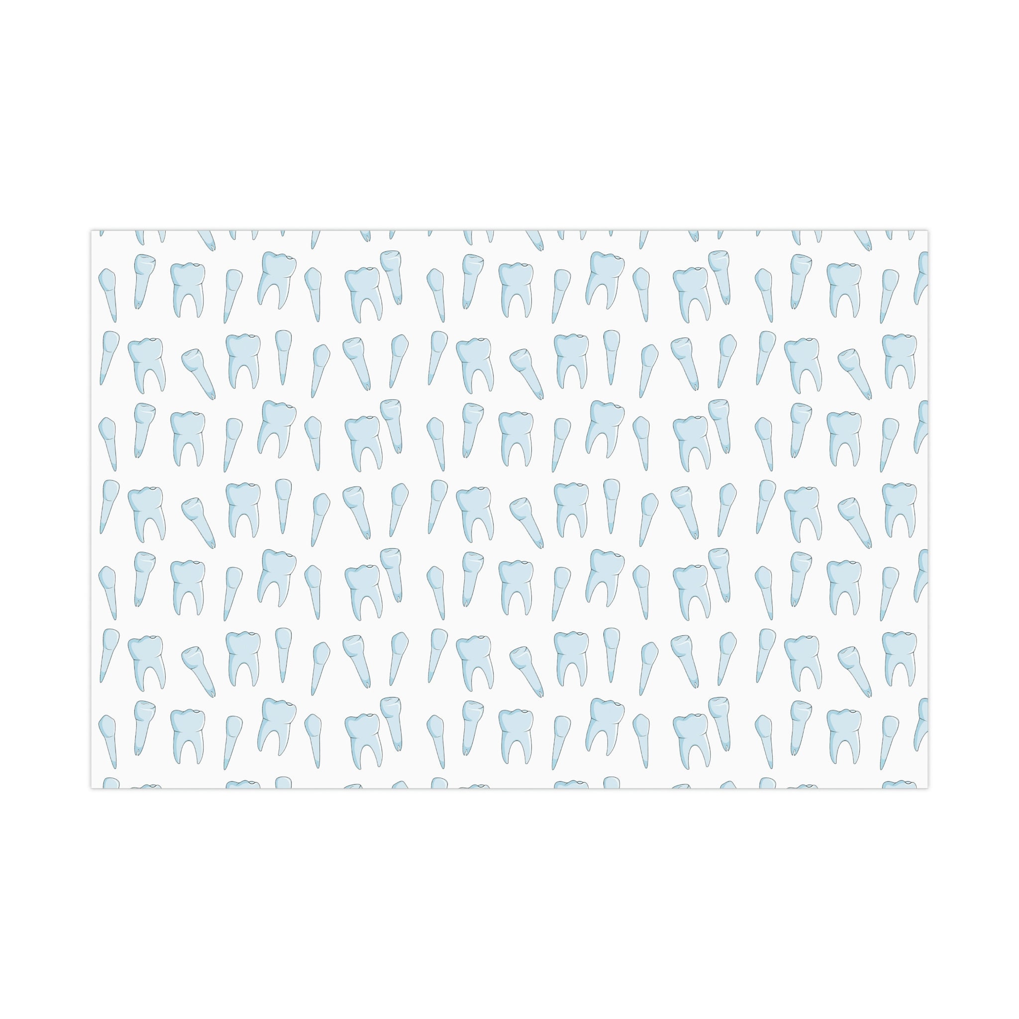 Teeth Types Ecofriendly Gift Wrap Paper Human Tooth Wrapping Paper