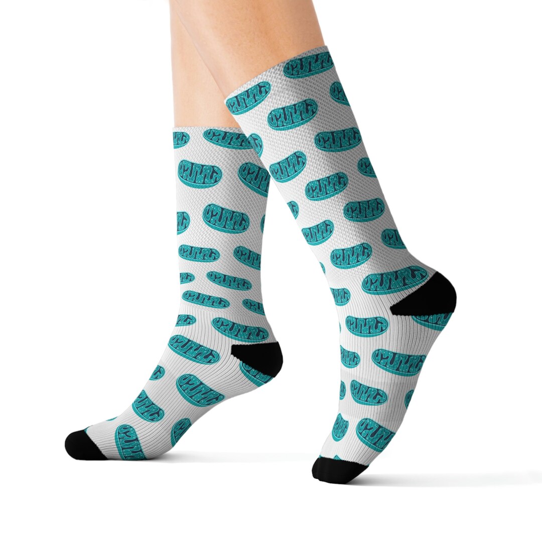 Mitochondria Biology Socks for Students, Teachers, and Researchers
