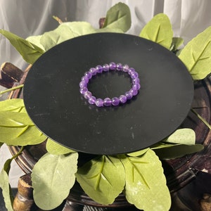 Bracciale con pietre preziose di ametista / bracciale di cristallo / bracciale di cristallo / gioielli di cristallo Boho / bracciale di cristallo delicato / pietra naturale