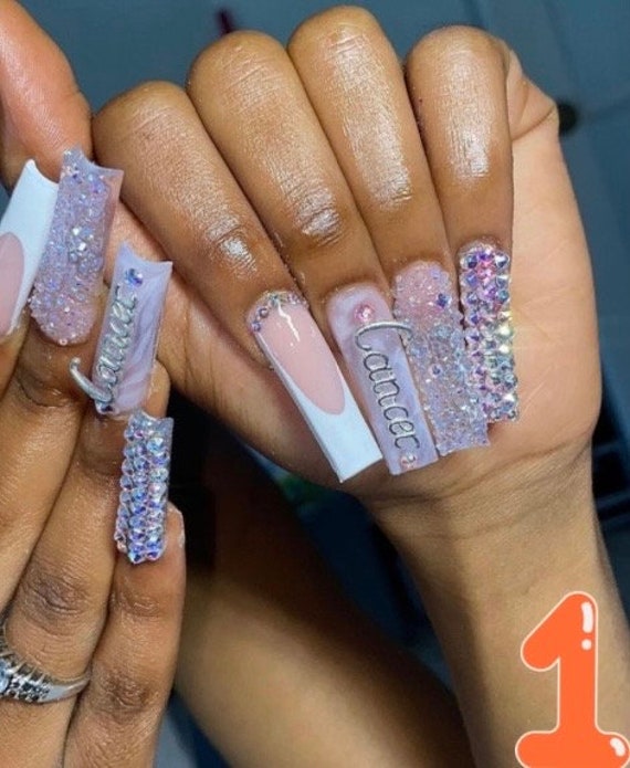 ZODIAC BIRTHDAY NAILS/ Acrylic Press Ons/ Luxury Birthday - Etsy UK