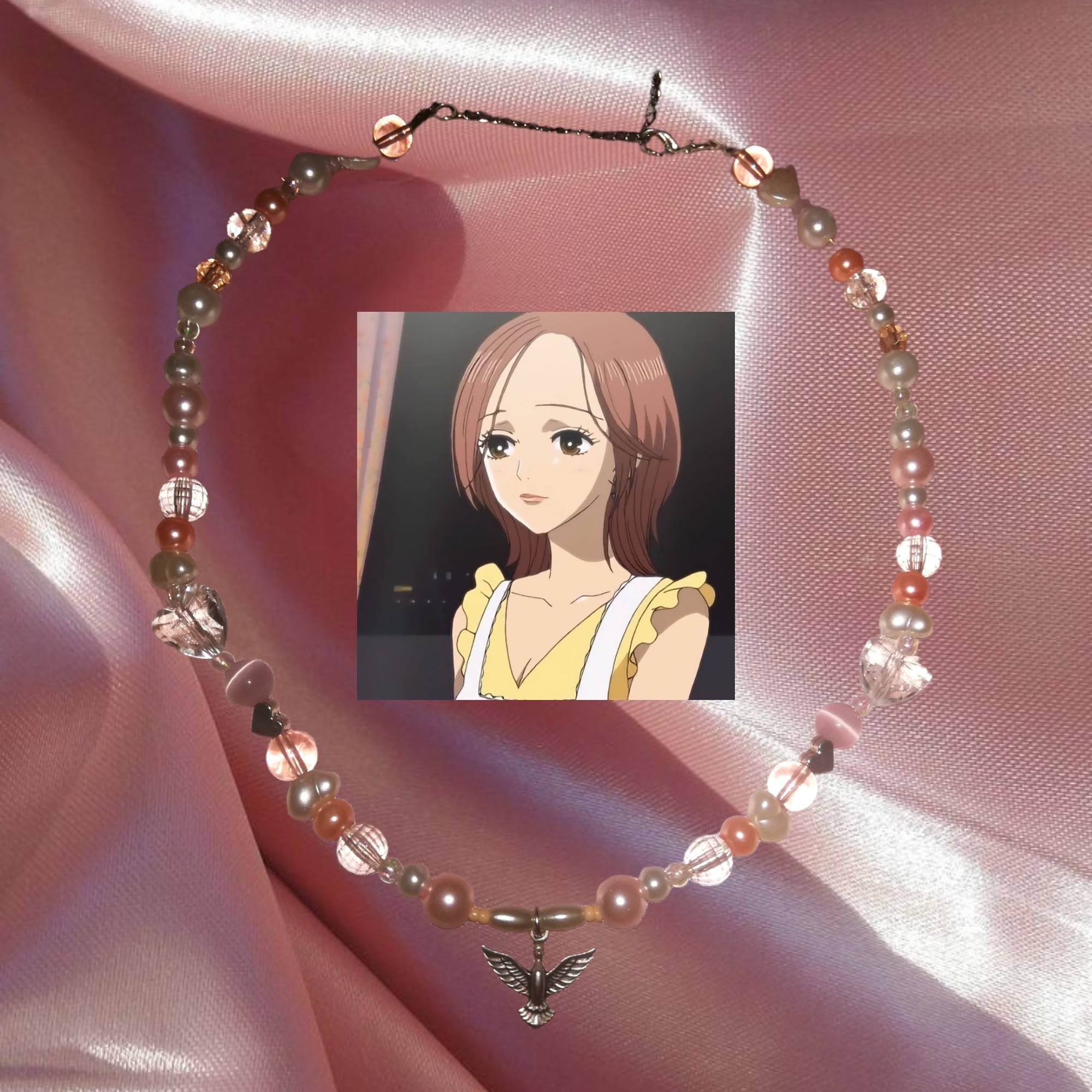 アクセサリー なーちゃん Nana Inspired Necklace, Keychain, Bracelet, Phone Charm Set